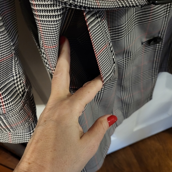 M&S houndstooth trench coat - Picture 5 of 8
